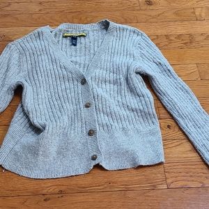 Cropped sweater cardigan